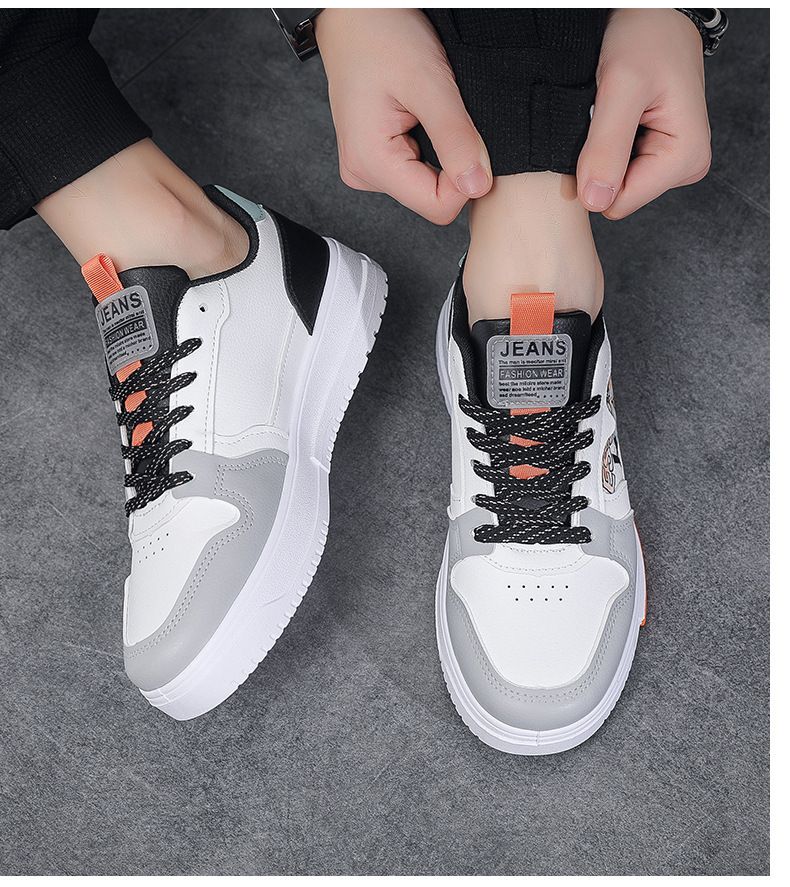 2023 Casual Sneakers til mænd Street Fashion Herre Skateboard Sko Udendørs Gåture Flade Sko Beskyttelse Snøre Skateboard Sko_voghion.com
