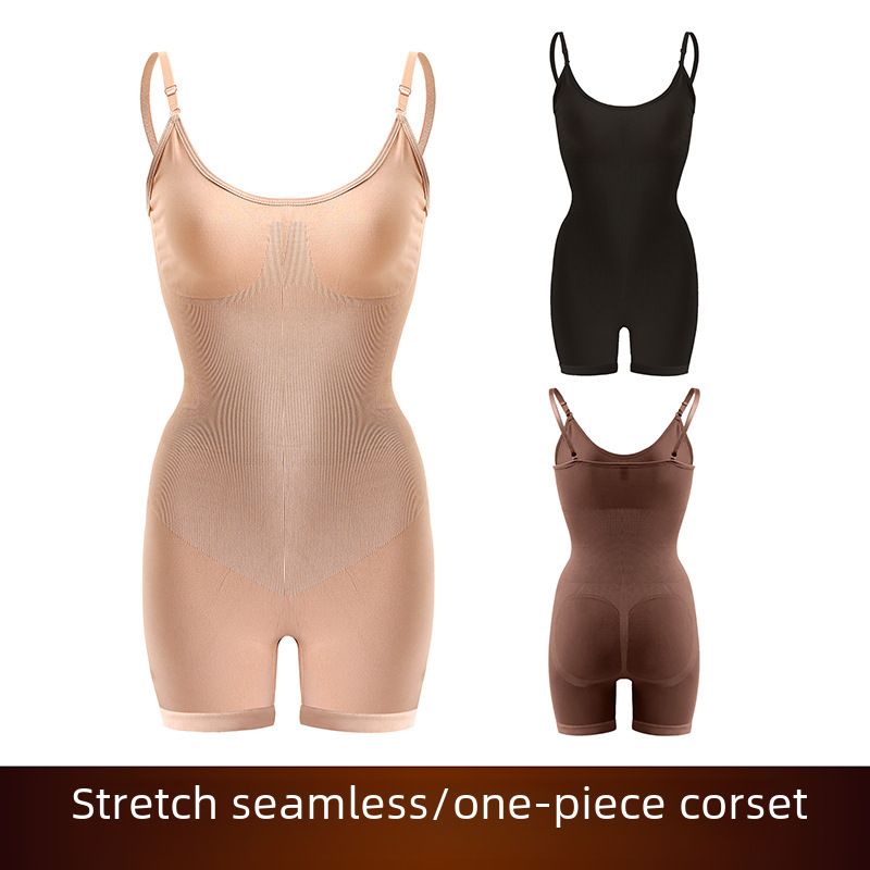 Body Jumpsuit Women's Chest Support Push Up Postpartum One-piece Belly Shaping Clothes Tight Waist Corset Hip Lifting_voghion.com