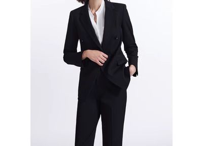 Giacche professionali da donna autunno e inverno 2025s 340, stile alla moda, doppiopetto, color cammello_voghion.com