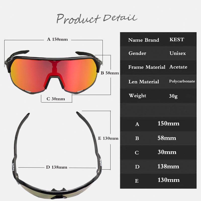 Lunettes de soleil polarisées à 4 verres pour homme et femme, idéales pour le cyclisme, le VTT, la route, la pêche, la course à pied_voghion.com
