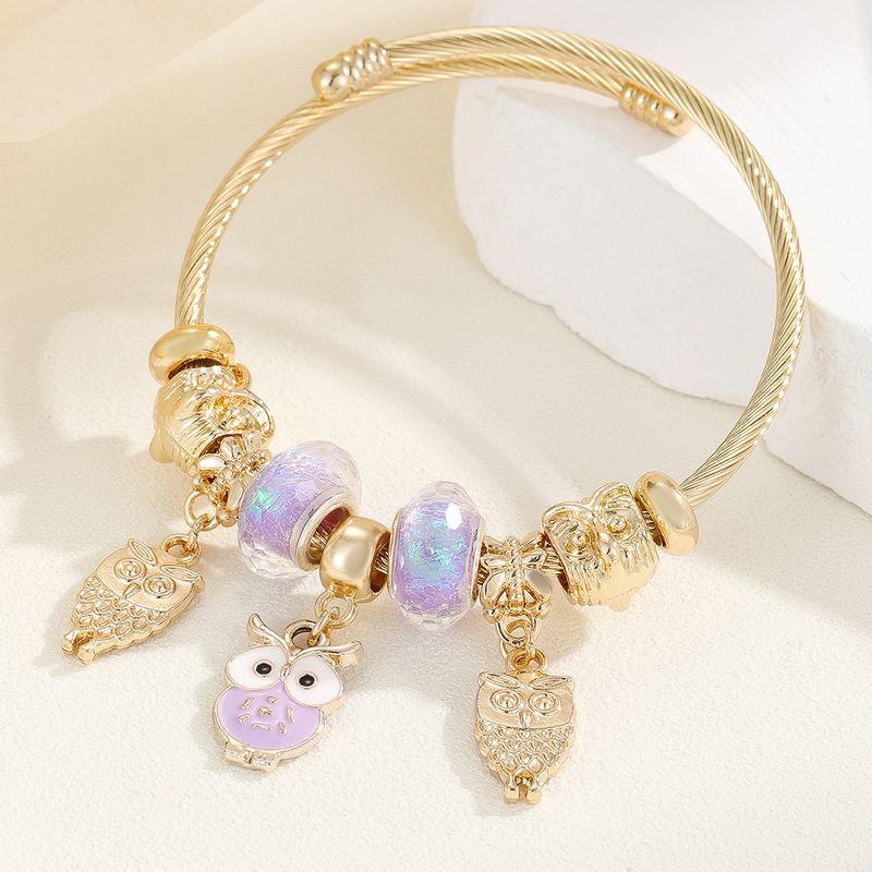 Pendentif amusant pour enfants en acier inoxydable doré avec goutte d'huile personnalisée et ouverture réglable,_voghion.com