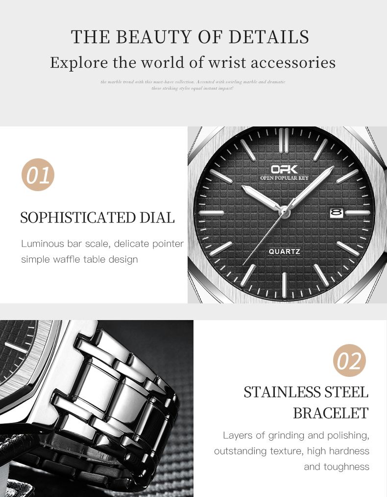 Mens Watch Original Waterproof Luminous Automatic Watch Quartz Watches For Men Wristwatch Stainless Steel Reloj Hombre_voghion.com