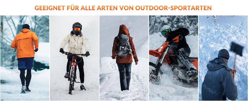 ROCKBROS Skull Cap Winter Fahrradmütze Mütze mit Löchern für Brillen 2 Farben_voghion.com