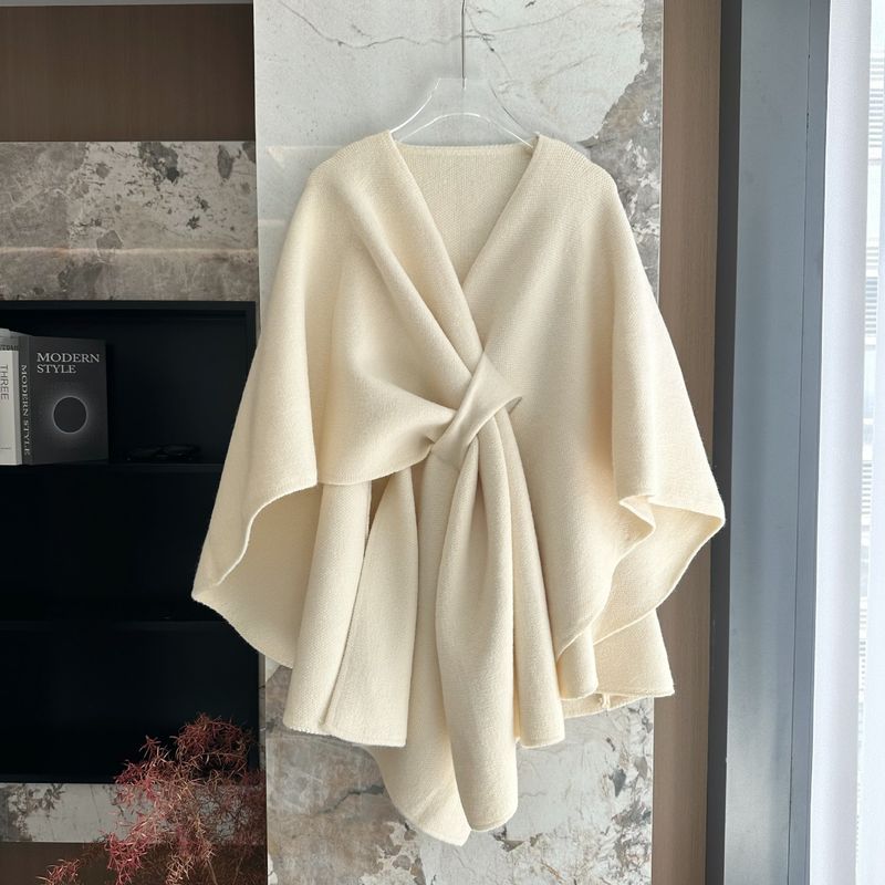 Cappotto di lana di alta qualità, stile autunno e inverno, nuovo stile, scialle e mantello da donna_voghion.com