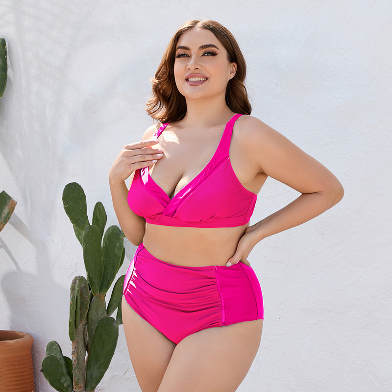 Hot Selling Bikini Sexy Plus Fat Plus Multi-Color Optional Split Swimsuit for Women_voghion.com