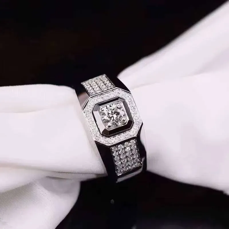 Xingguang Custom Fine Jewellery Wedding Engagement Dia Gold Rings For CVD/HPHT Lab Dias Ring Men_voghion.com