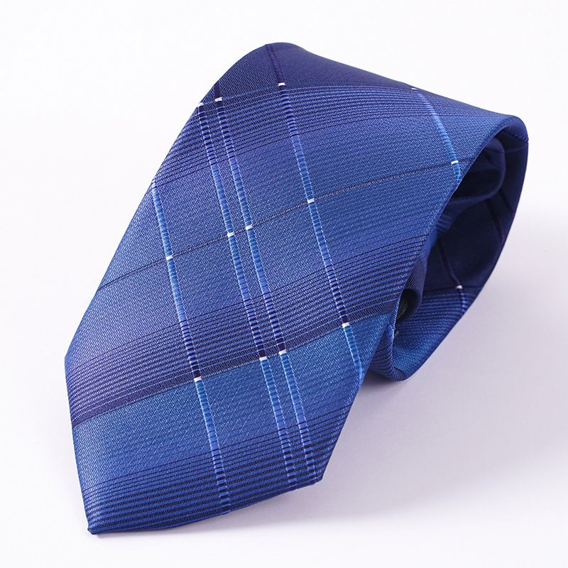 Cravatta da uomo con cerniera, elegante e formale, per donna, sposo, matrimonio, blu a righe, sottile, nera, senza nodo, facile da tirare_voghion.com