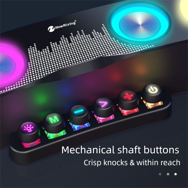 E-Sports Bluetooth Subwoofer Hoogwaardig geluid Groot volume Computer Desktop Speaker Sfeervolle lichtluidspreker_voghion.com