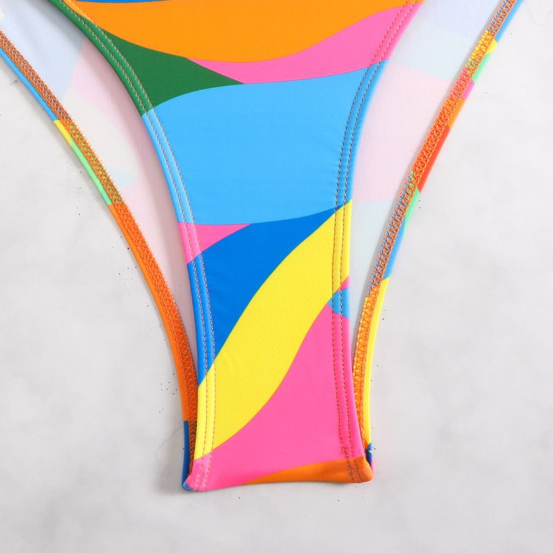 Women’s Clothing new one piece swimsuit digital printing sexy tight backless bikini cross border swimsuit_voghion.com