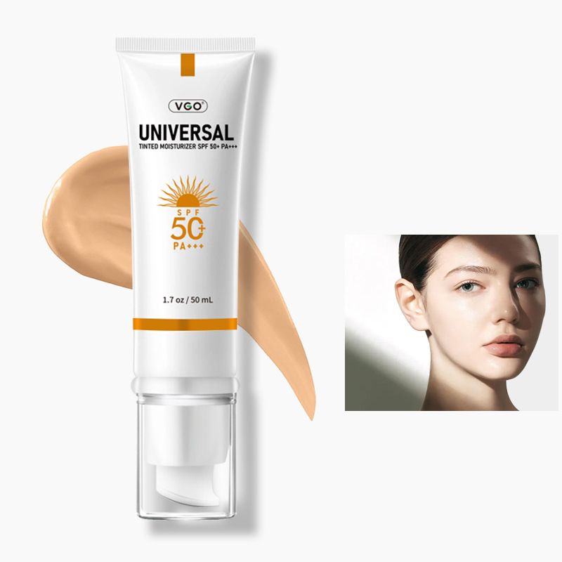 Protector solar facial especializado en loción solar refrescante, hidratante, fácil de aplicar y con tono de piel uniforme. FPS 50+, resistente al agua y de alta potencia._voghion.com