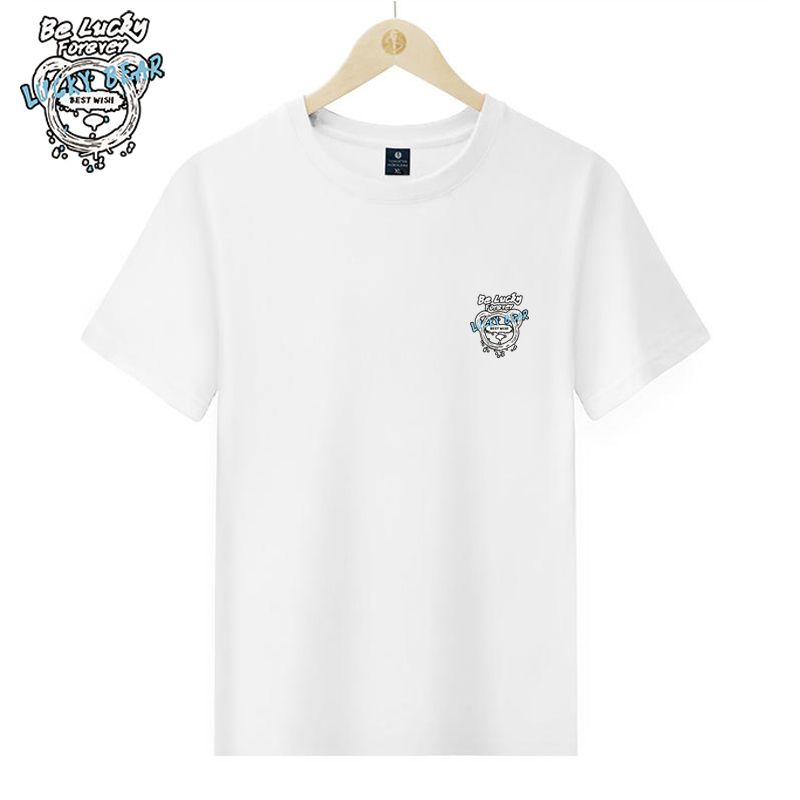 New Multi Color Versatile Breathable Comfortable Beach Simple Men's Cotton Couple T-shirt_voghion.com