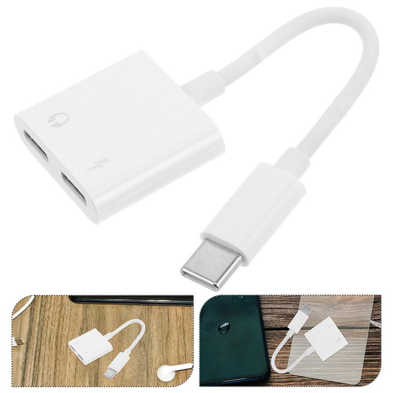 Adaptateur de téléphone portable Câbles d'extension audio Répartiteur de casque double_voghion.com
