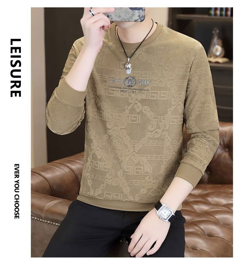 2025 Spring And Autumn Korean Style New Round Neck Loose Top Chic Trend_voghion.com