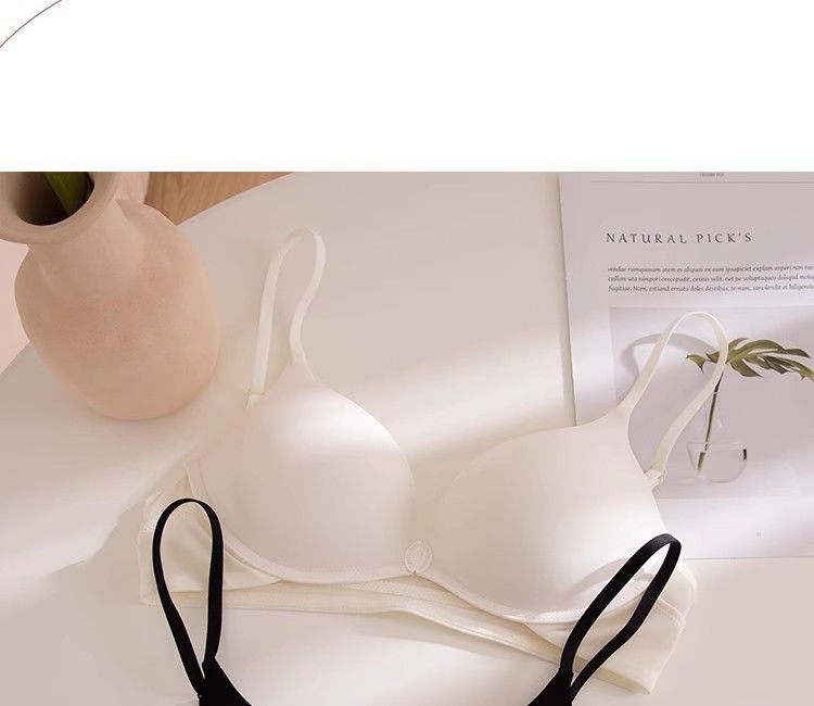 Women's Intimates Seamless Backless U Shaped Summer Ultra Thin Bra For Small Chest Protection Front Buckle Without Empty Cup Gathered Underwear Large_voghion.com