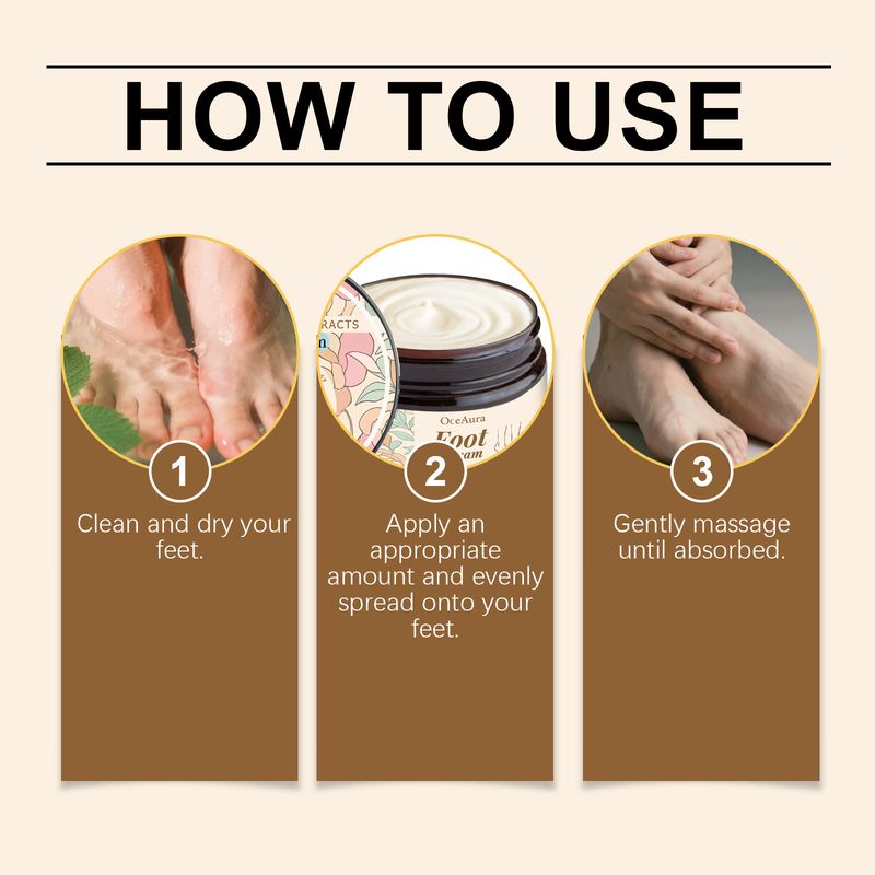 OceAura Care Nourishing Moisturizing Skin Lightweight And Easy To Absorb Hydrating Foot Cream_voghion.com