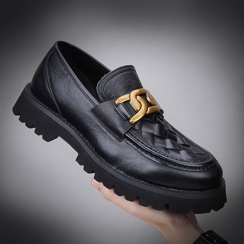 TerraStride Echtleder Casual Slip-On Schuhe Herren First Layer Rindsleder Loafer Sommer Stil_voghion.com
