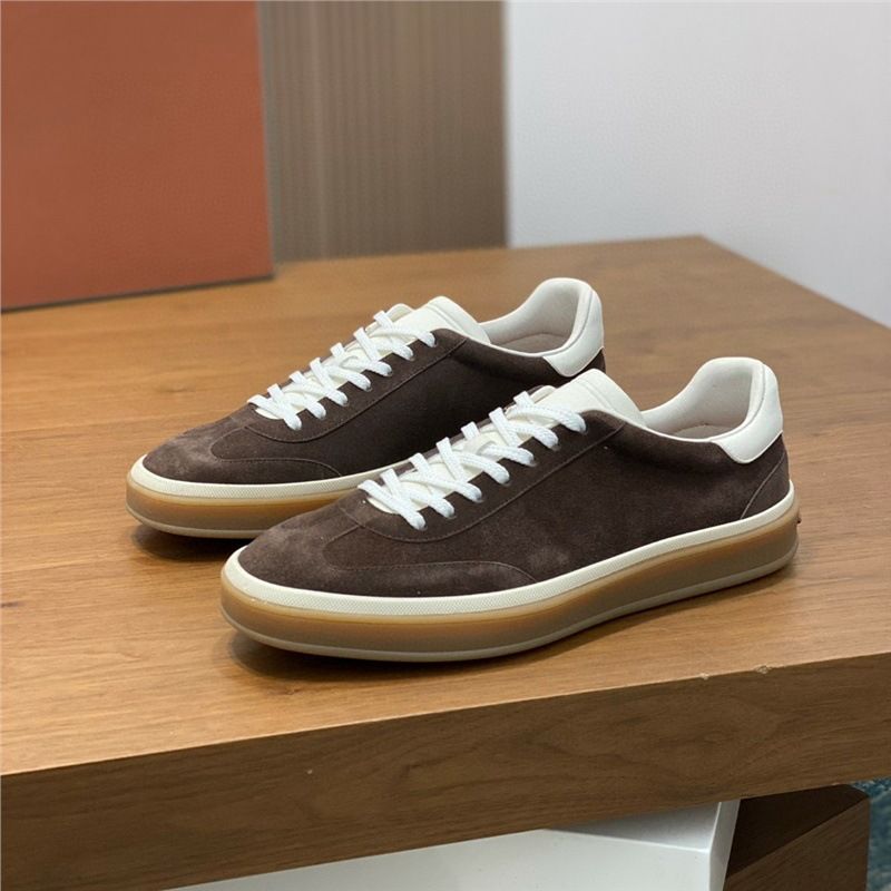 Zapatos casuales de ante para hombre, de cuero genuino, con cordones, de negocios, de lujo, de moda 2025_voghion.com