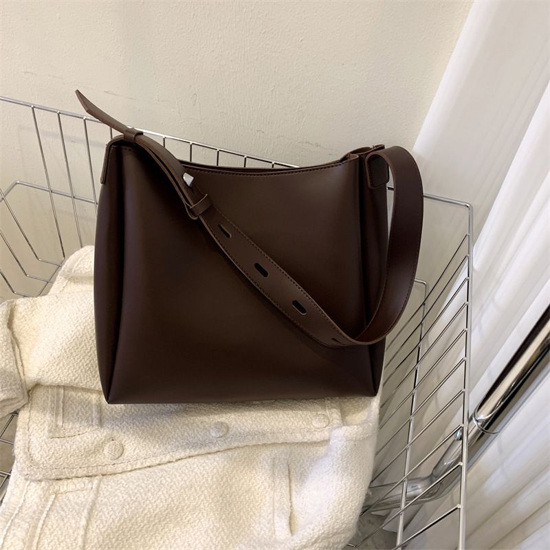 Two piece set mother fashion 2024 spring soft leather single shoulder large capacity handbag women's bag_voghion.com
