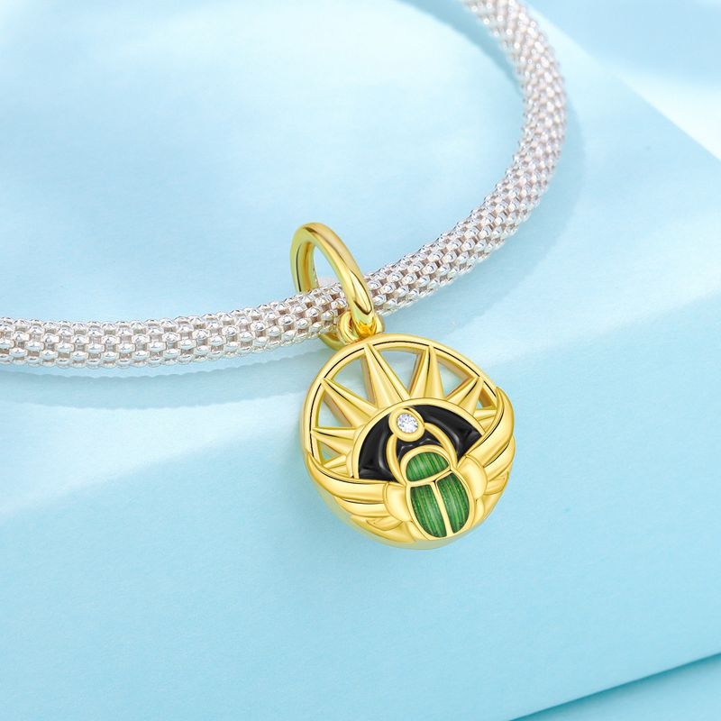 Women's Jewelry Insect Dragonfly Butterfly Firefly Charm Pendant Beads Jewelry With Bracelet Pieces White Copper Plated Silver_voghion.com