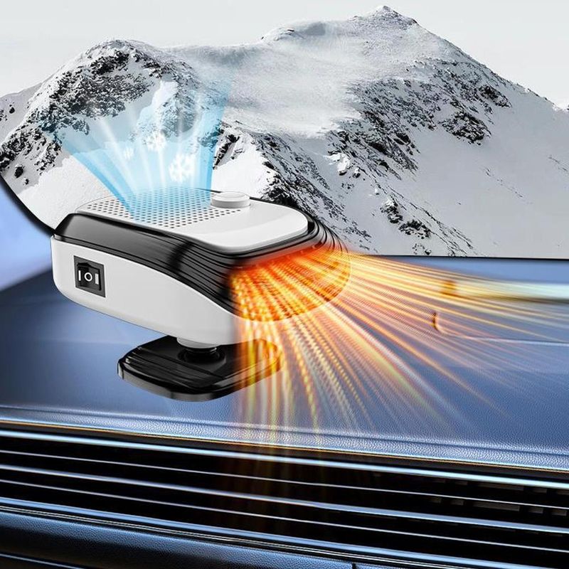 Riscaldatore per auto invernale veloce 120w Ventilatore elettrico riscaldato Parabrezza Riscaldamento raffreddamento Per camion RV SUV Viaggio Camper L2O3_voghion.com