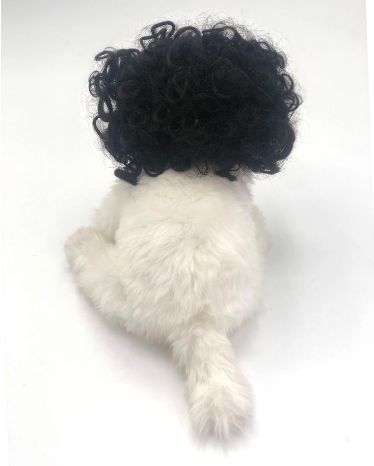Huisdier pruik Honden pruik Huisdier benodigdheden Halloween Huisdier accessoires Krullend Stijl haar katten pruik_voghion.com