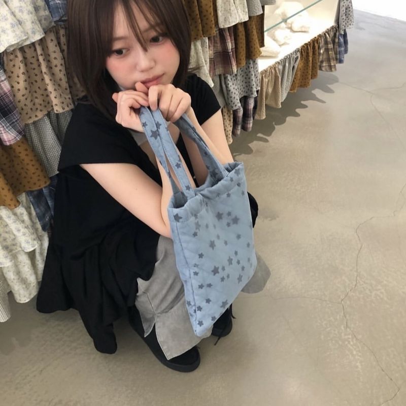 Borsa a mano in rete trapuntata con motivo a stelle Current/coyse*o_voghion.com