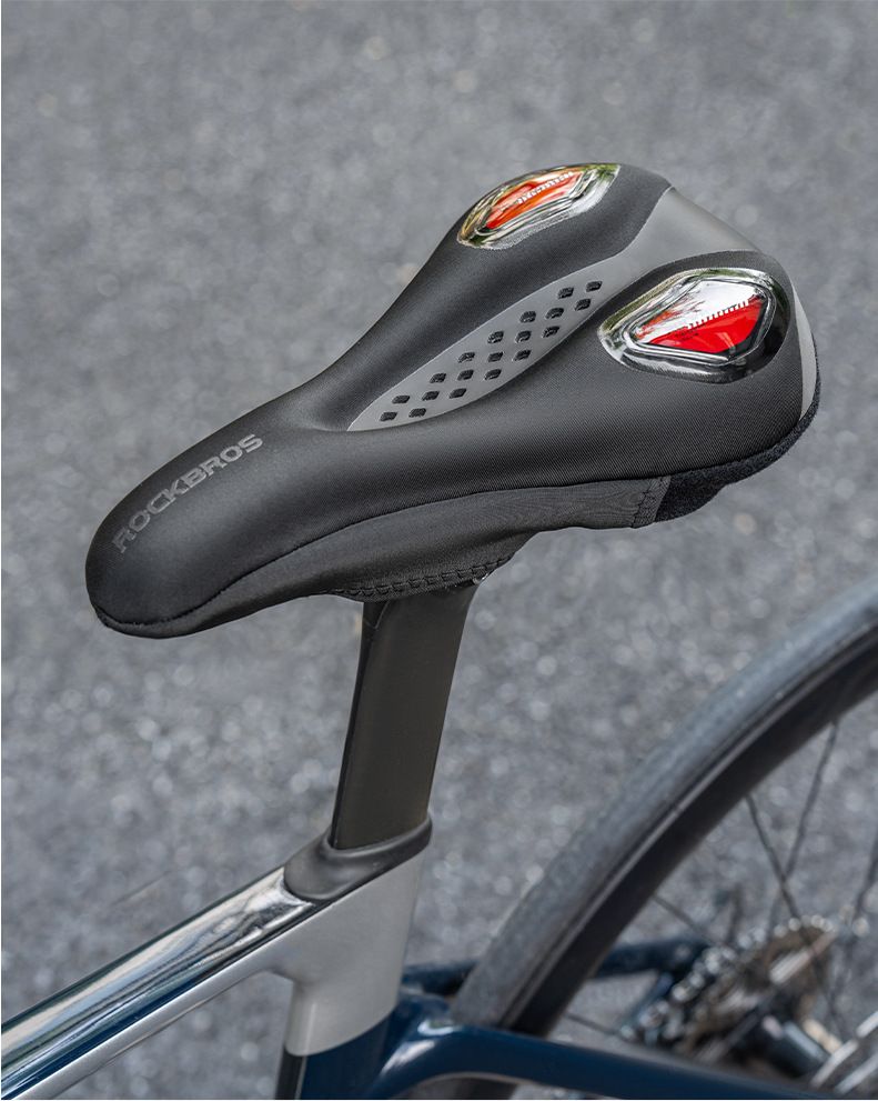 Rock Brothers Bicycle Thickened Silicone Hollow Men's and Women's Highway Mountain Bike Saddle Riding Cushion Cover_voghion.com
