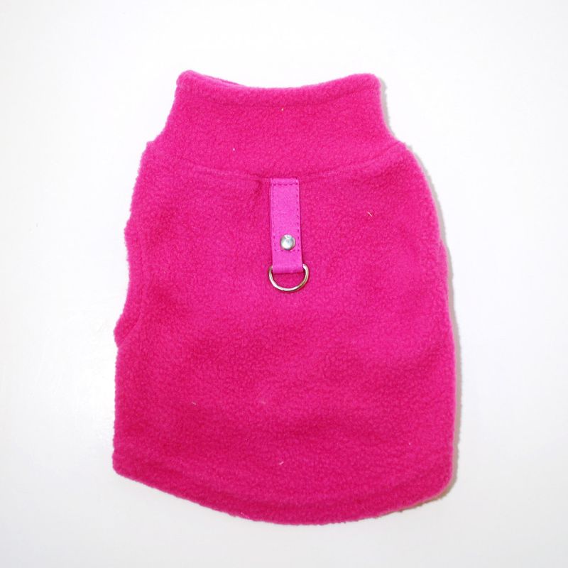 Ropa para mascotas, otoño e invierno, forro polar, correa con hebilla, 27 colores, con certificado de derechos de autor._voghion.com