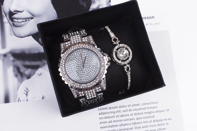 Mode Armbanduhr Schmuck Set Armband Damenuhr_voghion.com