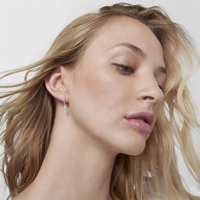 Peach Bear S925 Sterling Sølv Bear Øreringe Cold Style Light Luxury Simple Girl Accessories_voghion.com