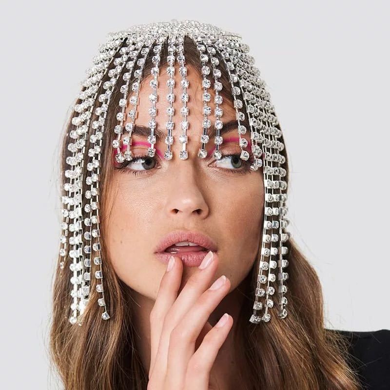 Trendy headwear, exaggerated tassel hair accessories, ethnic style, niche design, temperament, internet celebrity_voghion.com