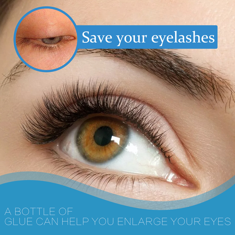 Pestañas postizas El hermoso pegamento es versátil para los ojos y forma un ojo falso autoadhesivo ligero y delgado._voghion.com
