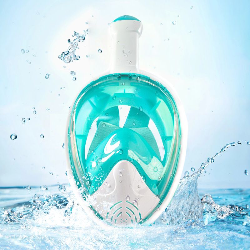 Kit de mergulho com snorkel para crianças Máscara de mergulho à prova d'água e de neblina Óculos de mergulho totalmente secos_voghion.com