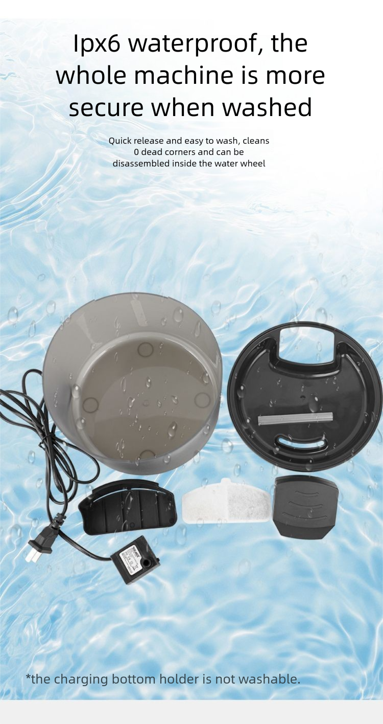 Dispenser 1.5L Large Capacity Automatic Circulation Smart Water Fountain Silent Cat Dog Drinking Bowl Pet Supplies_voghion.com