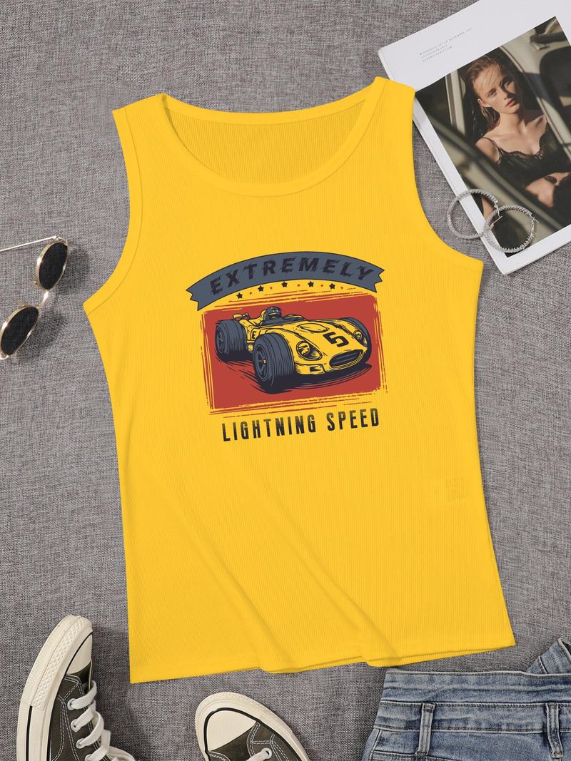 Regatas femininas casuais de verão, decote em V, sem mangas, colete, cor sólida, tops curtos com nervuras_voghion.com