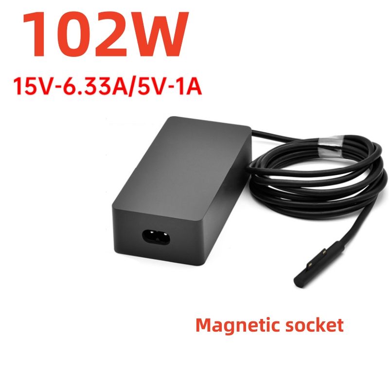 102 W magnetisches Netzteil, geeignet für Microsoft Surface Pro 3/4 – 15 V 6,33 A Schnellladegerät_voghion.com