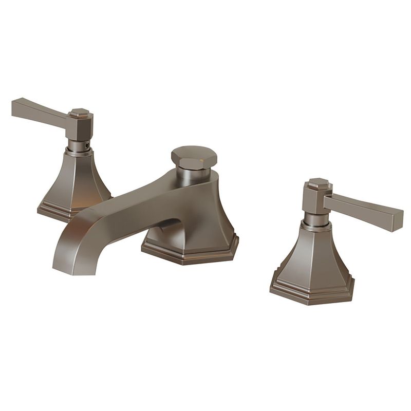 8 In. Widespread Double Handle 3 Hole Bathroom Faucet Water-Saving With Metal Drain In Brushed Nickel_voghion.com