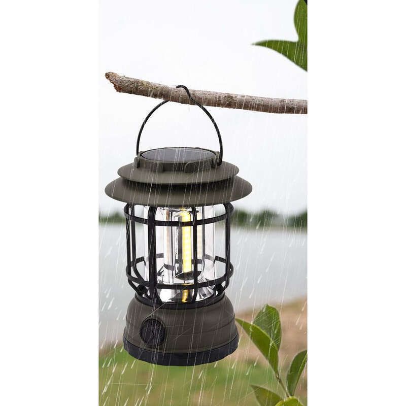 Solar Outdoor LED Notfall Tragbare Camping Zelt Lichter, Multifunktionale Wiederaufladbare_voghion.com
