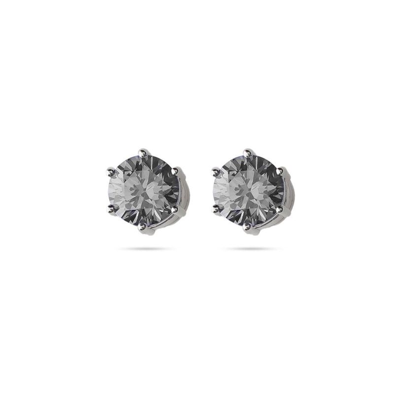 White & Gray Zircon Magnetic Clip-On Earrings – Hip Hop Style Inspired By Neymar & Ronaldo, No Piercing Required_voghion.com