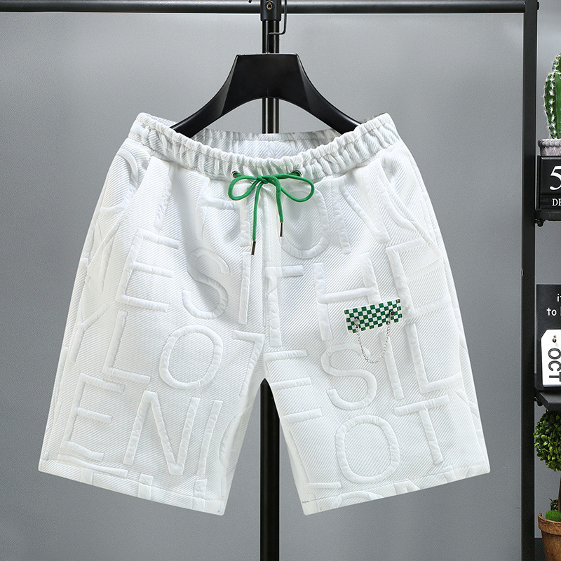 Shorts masculinos Fat Plus Size Fat Summer soltos Shorts masculinos modernos e modernos Meia praia Calças casuais médias_voghion.com