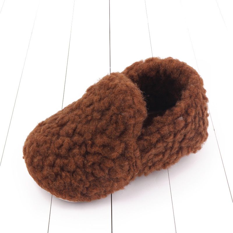 Scarpe da bambino autunno e inverno scarpe da bambino foderate in pile suola in gomma morbida antiscivolo scarpe da bambino scarpe di cotone scarpe da bambino all'ingrosso 2706_voghion.com