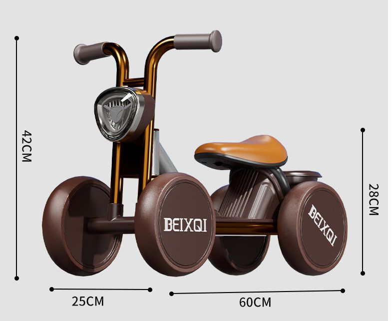 Wholesale Children's Balance Bike New Model Tricycle Anti-Rollover Lighted Scooter For 1-3 Years Old_voghion.com
