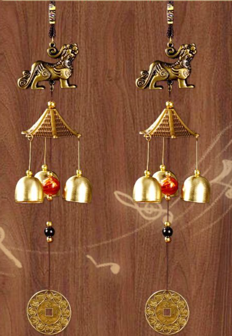 Entryway Decoration Tai Chi Bagua Wealth-Attracting Courtyard Balcony Door Hanging Wind Chime Pendant_voghion.com