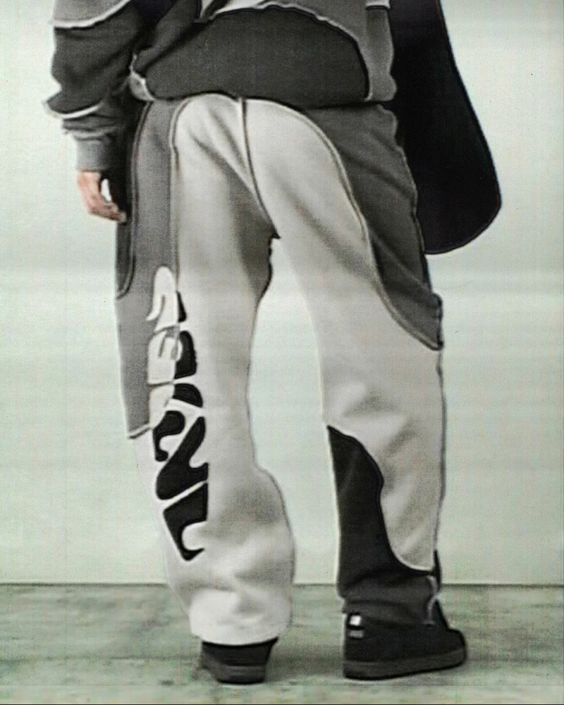 Felpa con cappuccio cardigan casual da strada hip hop con cerniera retrò patchwork hipster per uomo e donna_voghion.com