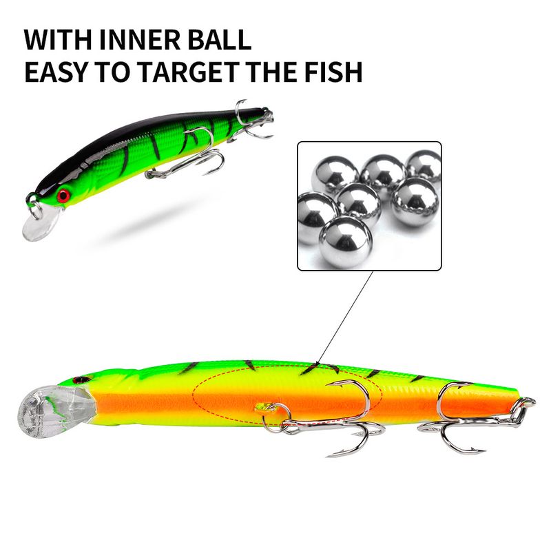 Fishing Floating Minnow Bionic 10 Colors Plastic Hard 8.5G 10CM Lure Bait_voghion.com