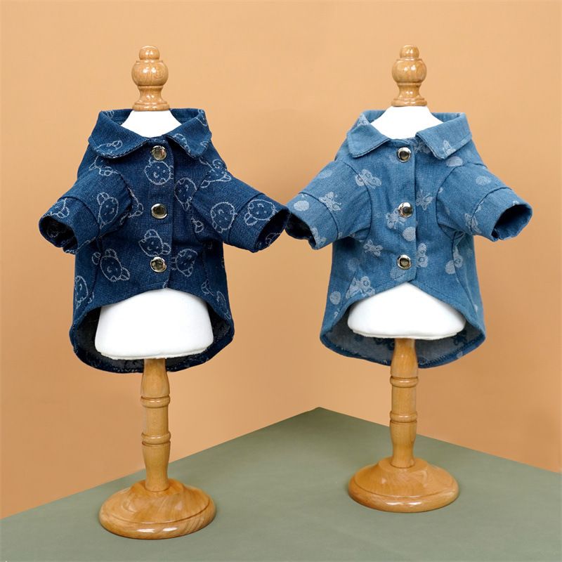 Maglietta da cowboy con corda di trazione Teddy da combattimento Abbigliamento per animali domestici per gatti Forniture per cani di piccola e media taglia_voghion.com
