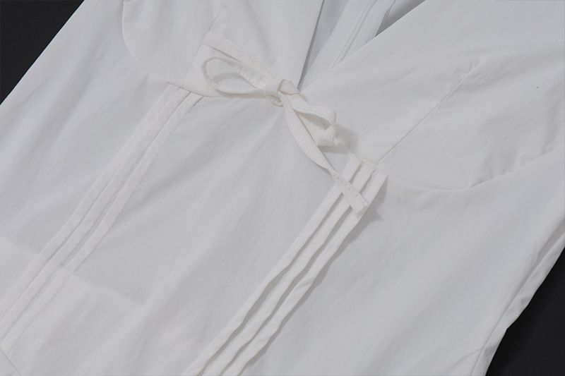 Women's 2024 Autumn New Fashion Sexy Floral Puff Sleeve V-neck Slim Fit French Dress_voghion.com