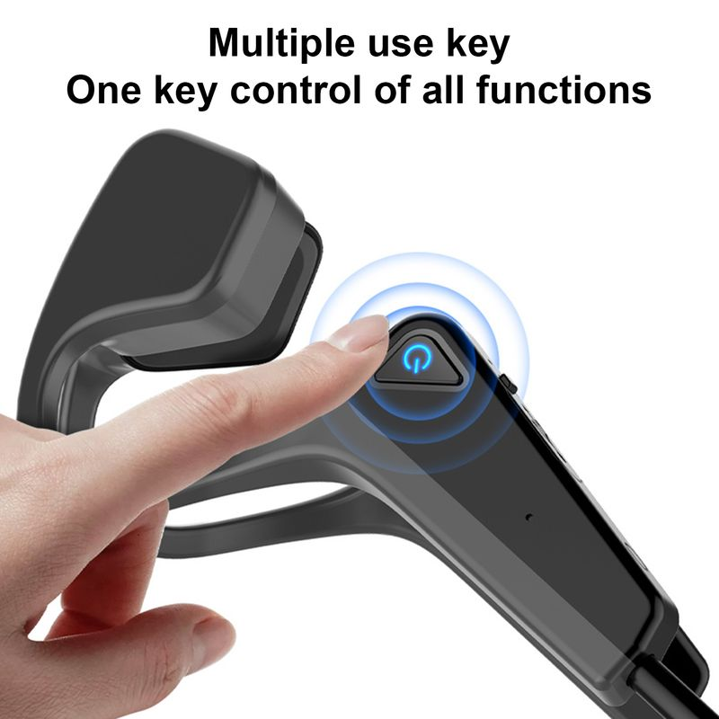 V11 Wireless Earphone Waterproof High Fidelity Ear Hook Bluetooth-compatible 5.0 Bone Conduction Headphone For Sports_voghion.com
