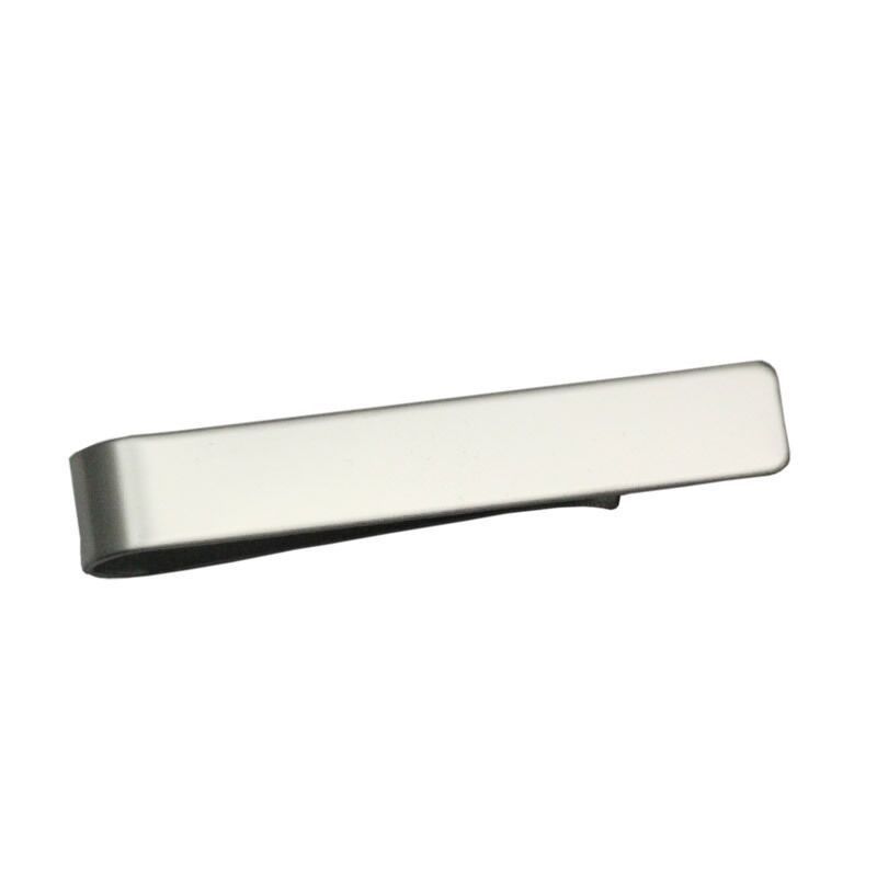 Fermacravatta in acciaio inossidabile inciso stile semplice per uomo_voghion.com