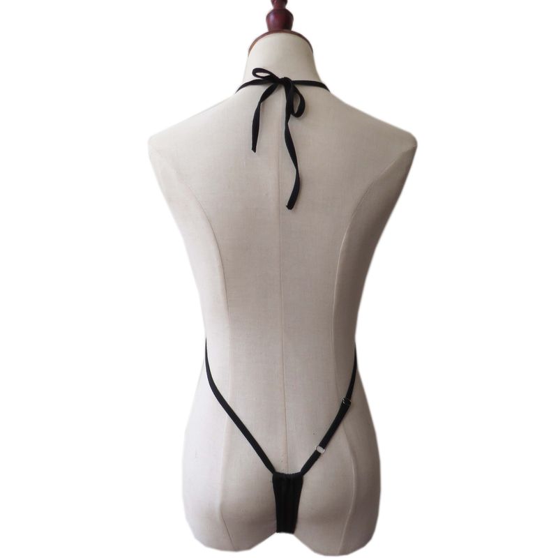 Mini maiô íntimo feminino, roupa de banho sexy, perspectiva, peça única, biquíni de três pontas, sutiã e calcinha_voghion.com
